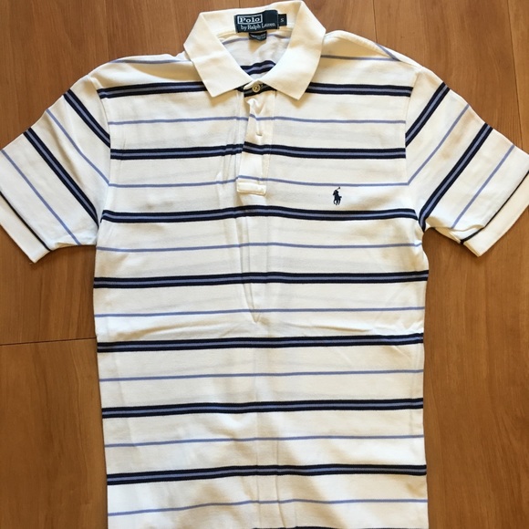 Ralph Lauren Polo Short Sleeve Stripe Polo Small - Picture 1 of 7